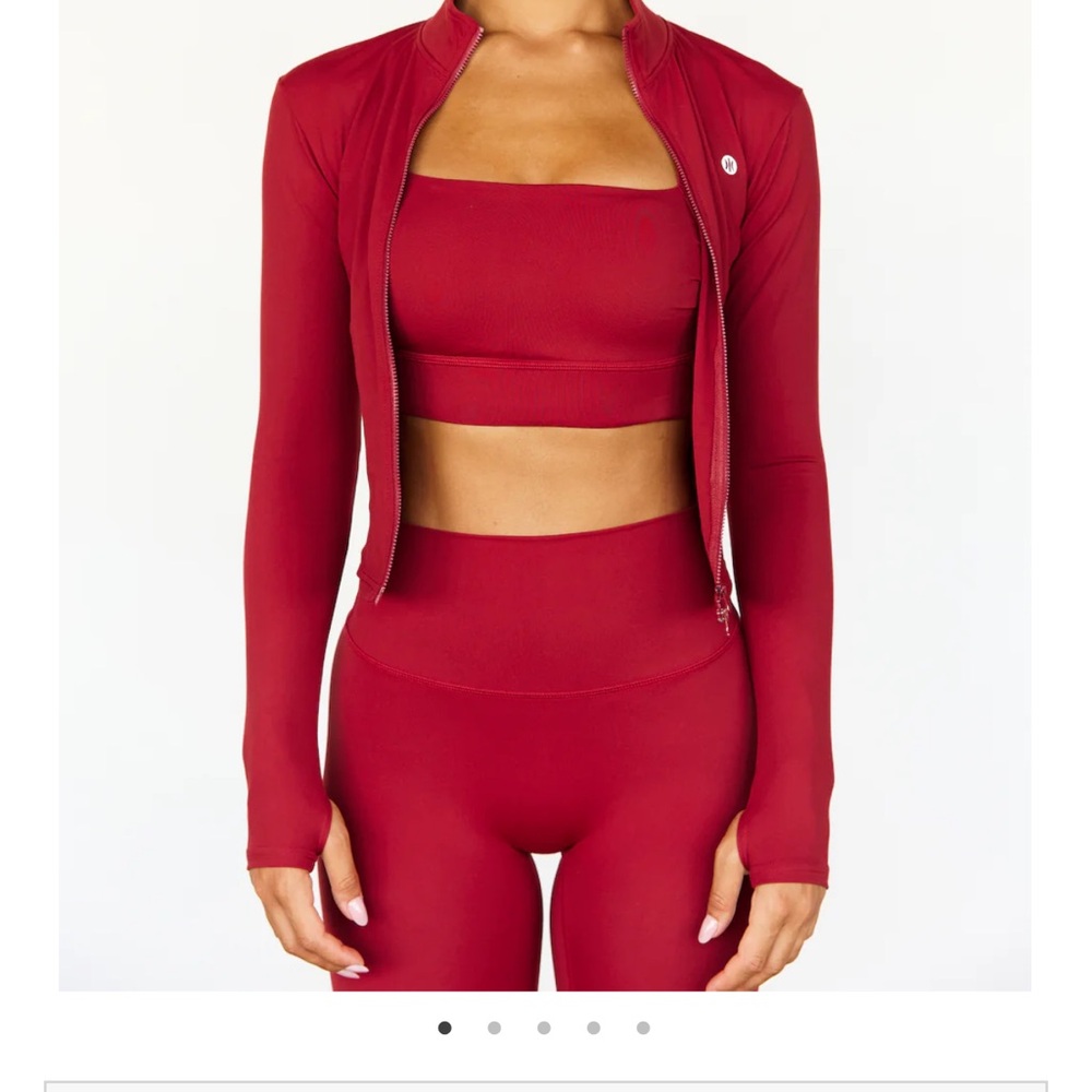 Storia Bold Red Activewear Jacket